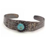Sterling Silver & Turquoise Cuff Bracelet Sterling Silver & Turquoise Cuff Bracelet
