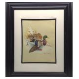 John W. Taylor Pencil Signed Duck Art Print John W. Taylor Pencil Signed Duck Art Print