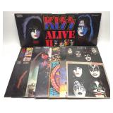 18 Vintage Kiss Vinyl Record Albums 18 Vintage Kiss Vinyl Record Albums