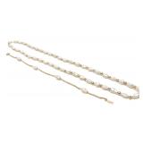 14K Gold Freshwater Pearl Necklace & Bracelet 14K Gold Freshwater Pearl Necklace & Bracelet