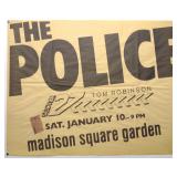 1981 The Police MSG Concert Poster & Ticket 29x23' 1981 The Police MSG Concert Poster & Ticket 29x23'