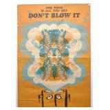 1969 Vietnam War Era Anti Drug Poster 26x18' 1969 Vietnam War Era Anti Drug Poster 26x18'