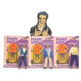 4 1976 Mego Happy Days Action Figures & Plush Doll 4 1976 Mego Happy Days Action Figures & Plush Doll