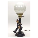 Vintage Drunken Frenchman Glass Globe Bar Lamp Vintage Drunken Frenchman Glass Globe Bar Lamp
