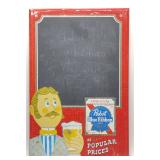 1950s Pabst Blue Ribbon Chalkboard Bar Menu Sign 1950s Pabst Blue Ribbon Chalkboard Bar Menu Sign