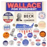 (28) Vintage Political Campaign Button Pins (28) Vintage Political Campaign Button Pins