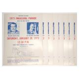 (8) 1973 Nixon Agnew Inaugural Parade Posters (8) 1973 Nixon Agnew Inaugural Parade Posters