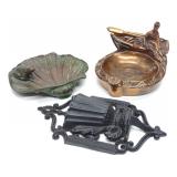 Art Deco Figural Ashtrays & Matchstick Holder Art Deco Figural Ashtrays & Matchstick Holder