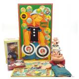 6 Vintage Popeye Toys & Games 6 Vintage Popeye Toys & Games