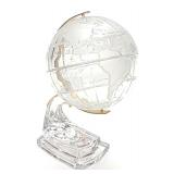 German Lead Crystal World Globe German Lead Crystal World Globe