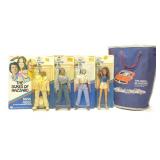 4 Mego Dukes Of Hazzard 8" Action Figures & Bag