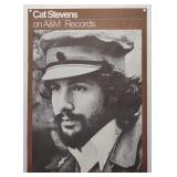 1970s Cat Stevens A&M Records Promo Poster 28x20"