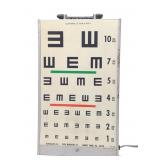Vintage Good-Lite Lighted Eye Exam Chart (Works)