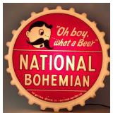 1950s National Bohemian Lighted Cap Sign (Works)