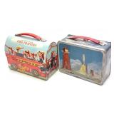 Vintage 1960s Disney and NASA Tin Lunch Boxes