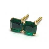 Vintage 10K Gold Screw Back Post Earrings