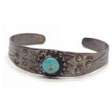 Sterling Silver & Turquoise Cuff Bracelet