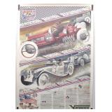1991 Signed Great American Race Poster 23.5x33.5"