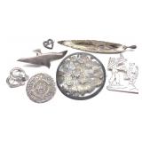 7 Sterling Silver Brooches (Incl. Nye & Taxco)