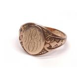 Vintage 10K Gold Signet Ring (sz 7.5)