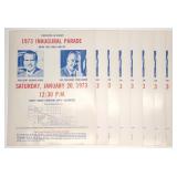 (8) 1973 Nixon Agnew Inaugural Parade Posters
