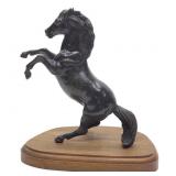 Bronze Rearing Horse Sculpture (9.5" Tall)