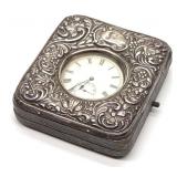 1887 Sterling Silver Pocket Watch & Sterling Case