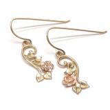 10K Gold Michael Anthony Rose Drop Earrings