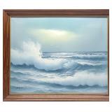 Arthur Martens Seaside Oil on Canvas Painting