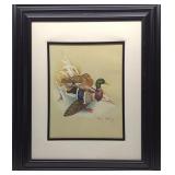 John W. Taylor Pencil Signed Duck Art Print