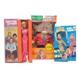 (3) 1970s TV Show Character Doll Figures w/ Boxes