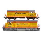 2 Lionel Chessie 8061 & 8560 Diesel Locomotives