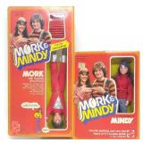 2 1979 Mattel Mork & Mindy Action Figures in Box