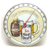 1971 Piels Real Draft Beer Advertising Thermometer