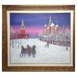 Melanie Petridis Oil On Canvas Painting (Russia)