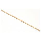 14K Yellow Gold Serpentine Chain Bracelet (7" L)