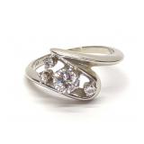 14K White Gold & Diamond 0.52 ctw Ring (sz 6.75)