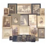 Antique Tin Type Photographs & Cabinet Cards