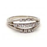 14K White Gold & Diamond (0.45ctw) Ring (sz 7)