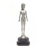 1998 Mattel Barbie Employee Award Pewter Statue