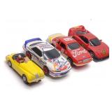 4 Vintage Aurora, Tomy & Tyco HO Scale Slot Cars