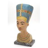 Egyptian Queen Nefertiti Museum Replica Bust 13"