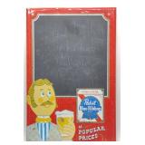 1950s Pabst Blue Ribbon Chalkboard Bar Menu Sign