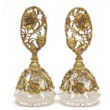 Pr of Hollywood Regency Filigree Perfume Bottles