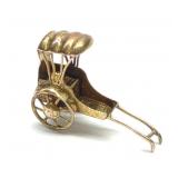 14K Yellow Gold Rickshaw Charm Pendant