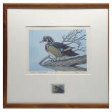 1983 Roger E. Lent Signed Maryland Duck Stamp Art