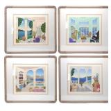 (4) Thomas McKnight Signed Four Corners Serigraphs