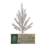 Vintage Aluminum Hanging Wall Christmas Tree & Box