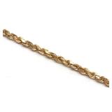 18K Yellow Gold Rope Chain 2mm Necklace 18'L
