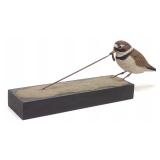 Vincent A Ciesielski Carved Plover Bird Sculpture